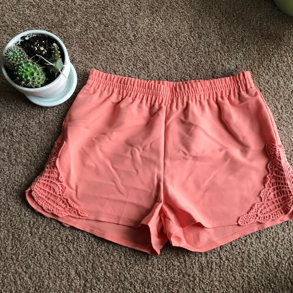 Peach shorts size small